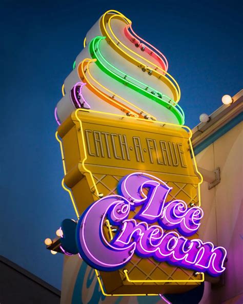 neon ice cream print ice cream cone sign neon sign etsy neon signs vintage neon signs neon