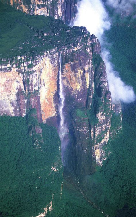 Aerial View Of Angel Falls Photograph By Carl Purcell Pixels