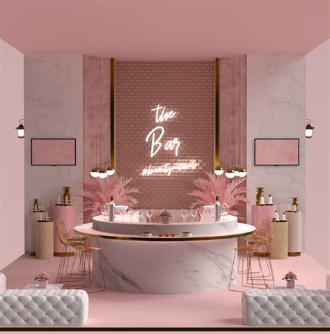 Booth Design For Beauty Co Kuwait On Behance Spa Room Decor Salon