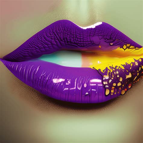 32k Shiny Smooth Glass Lipstick Paint Dripping Look 3d · Creative Fabrica