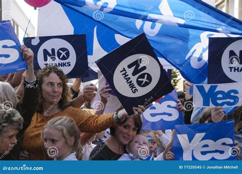 Scottish Independence Referendum 2014 Editorial Image Image Of Middle