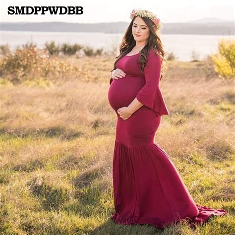 Smdppwdbb Maternity Dresses Maternity Photography Props Plus Size Dress