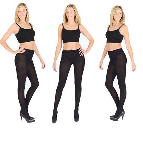 opaque black tights extra thick 40 60 100 denier womens ladies s m l xl v1 ebay