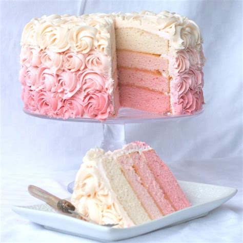 pink ombre cake with buttercream frosting swanky recipes simple tasty food recipes