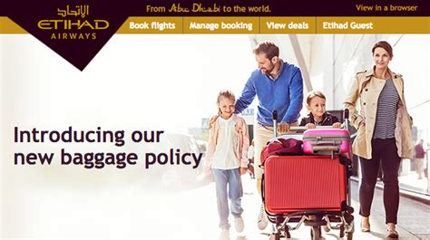 Etihad Airways Introduces New Baggage Policy Based On Cabin And Fare