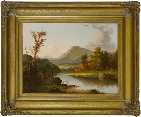 Lot George Henry Durrie American 1820 1863 Autumn Landscape Oil