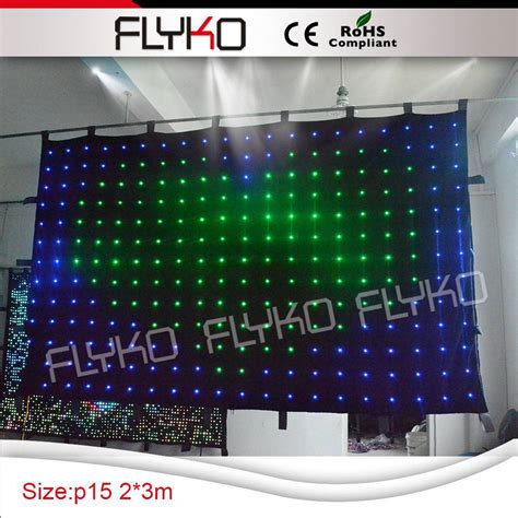 2x3m Large Portable Stage Led Lighted Stage Backdrop For Dj Booth In