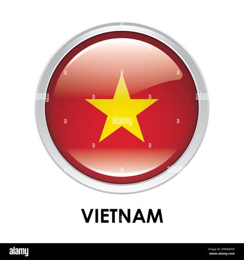 Glossy Icon Flag Vietnam High Resolution Stock Photography And Images