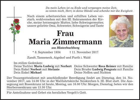 Traueranzeige Familienanzeigen Todesanzeigen Idowa Markt