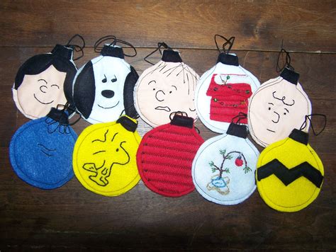 Charlie Brown Ornaments Felt Christmas Ornaments Peanuts Christmas