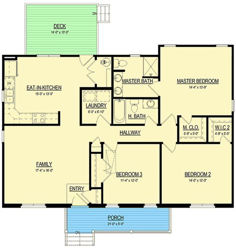 Exclusive 3 Bed Ranch Home Plan With Two Master Bath Layouts 83600crw