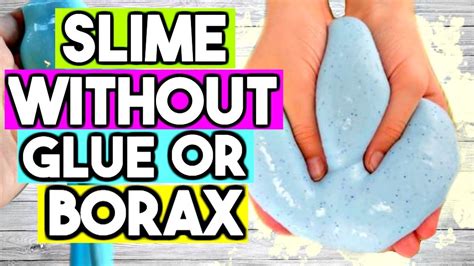 How To Make Slime Without Glue Or Borax 2 Ways Easy Slime Recipe