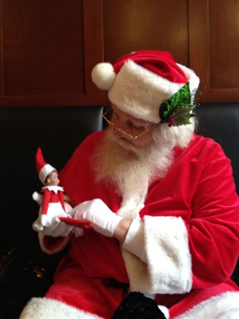 Santa Talking With Elf On The Shelf Would Make For Great Pic For Elf