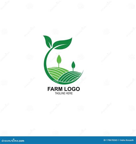 Farm Agriculture Logo Vector Icon Template Stock Vector Illustration