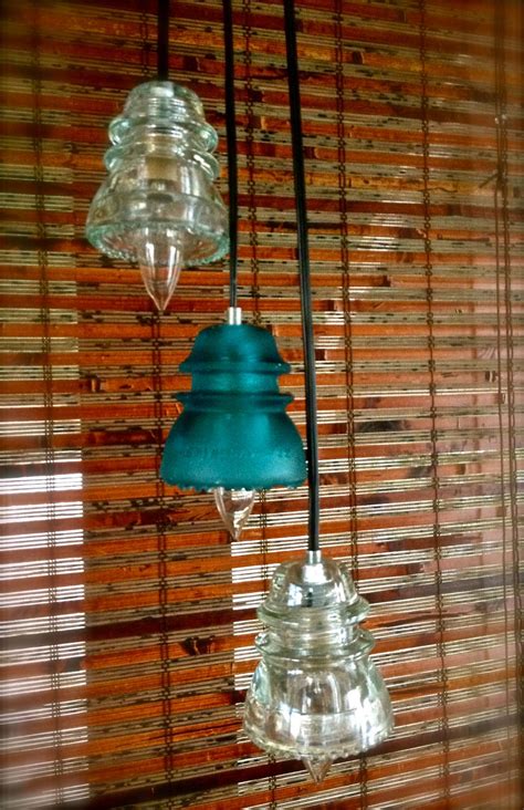 Repurposed Hemingray Insulator Light Insulator Lights Glass