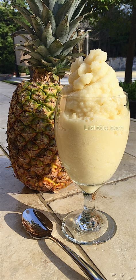 2 Ingredient Pineapple Soft Serve Recipe And A Spiked Version