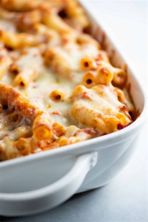 Three Cheese Baked Ziti Ziti Recipes Baked Ziti Recipe Baked Ziti