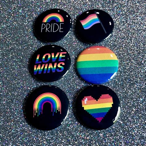 Gay Pride Rainbow Pin Pack Etsy
