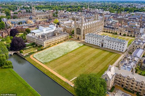 Kings College Cambridge Lawn Is A Blooming Wildflower Meadow Daily