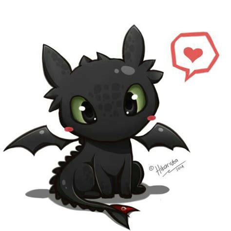 Toothless Chibi Cute Heart How To Train Your Dragon Kawaii How Train Your Dragon Cute