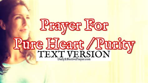 Prayer For Pure Heart Purity Text Version No Sound Youtube