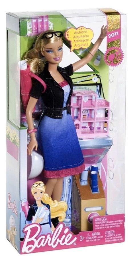 The Barbie Doll Is Wearing A Blue Skirt And Black Top