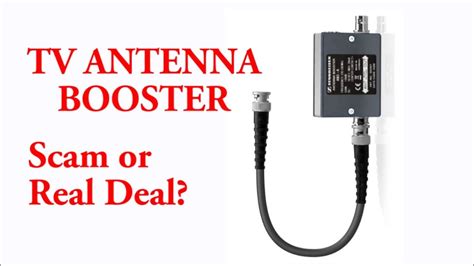 You might amplify the line between your antenna and tv in order to boost signals you're already receiving, but that have been weakened to the point they don't appear on your television screen. TV Antenna Booster | Scam or Real Deal? - YouTube