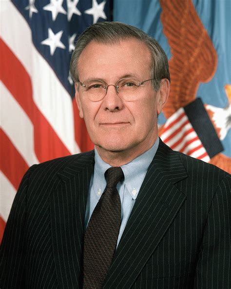 We also know there are known unknowns; Donald Rumsfeld | Known people - famous people news and biographies