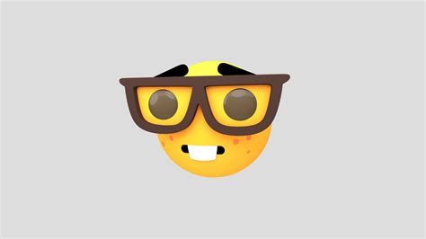 Nerd Emoji 3d Download Free 3d Model By Sparecrow [541a73e] Sketchfab
