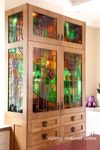 Shaughnessy Stained Glass Cabinet Vancouver Gilroy Stained Glass Ltd