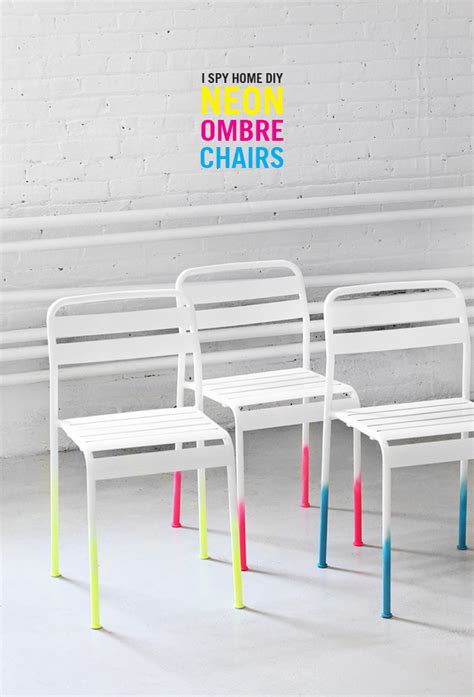 My Diy Neon Ombre Chairs