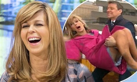 kate garraway and ben shephard joke about her knickers on good morning britain daily mail online