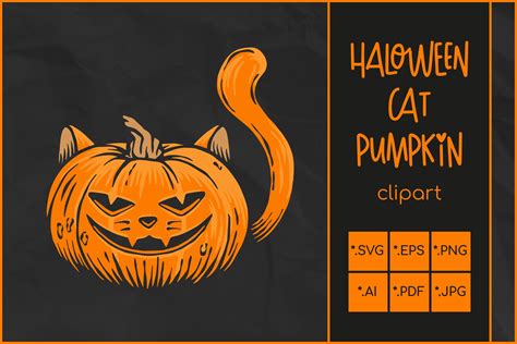 Halloween Svg Cat Pumpkin Svg Jack Olantern Cat Face 952014