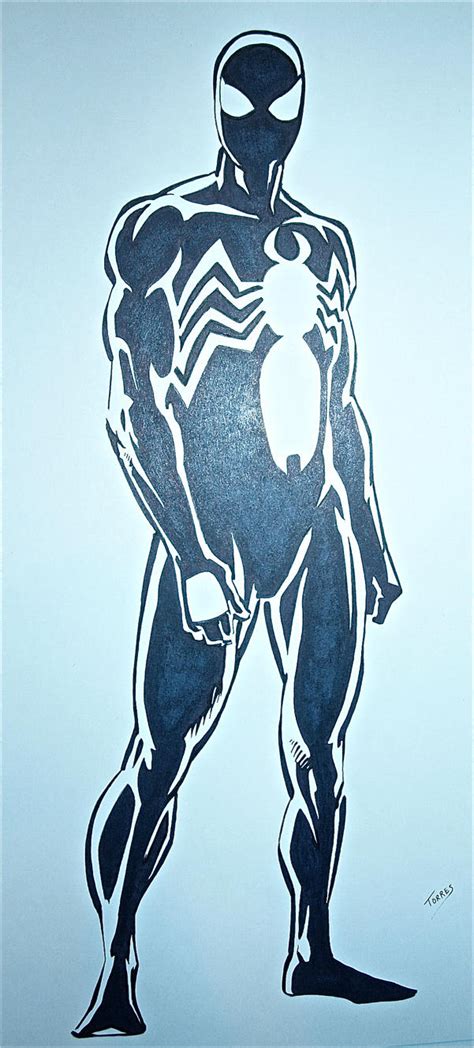 Symbiote Spiderman Sketch By Kal El40 On Deviantart