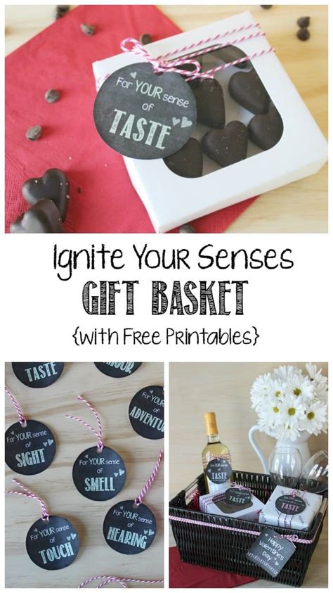 You really cannot go wrong with gifting coffee or tea as long as the recipient likes them. Five Senses Gift [& Free Printable Tags | Five senses gift ...