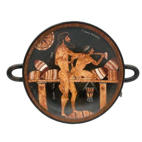 god zeus and ganymedes homosexual love gay sex ancient greece vase kylix ceramic ebay