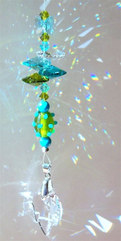 Sun Catcher Turquoise Butterfly Sun Catcher Crystal Suncatchers