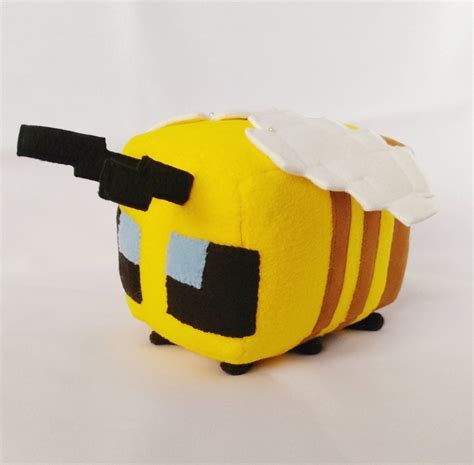 Minecraft Bee Plush Minecraft Ts Game Bee Plush Toy Video Etsy