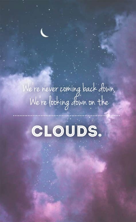 Clouds Words Purple Aesthetic Clouds