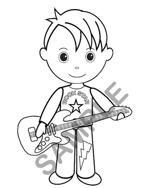 We have over 3,000 coloring pages available for you to view and print for free. Personalized Printable Boy Rockstar Birthday Party Favor ...