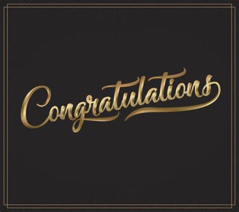 50200 Congratulations Text Gold Stock Illustrations Royalty Free