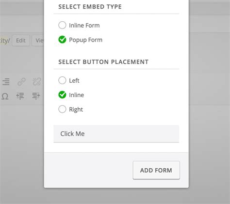 Formcraft How To Embed A Popup Form In Your Post Page