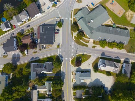 Bennington Aerial View Nh Usa Stock Image Image Of Building Houses