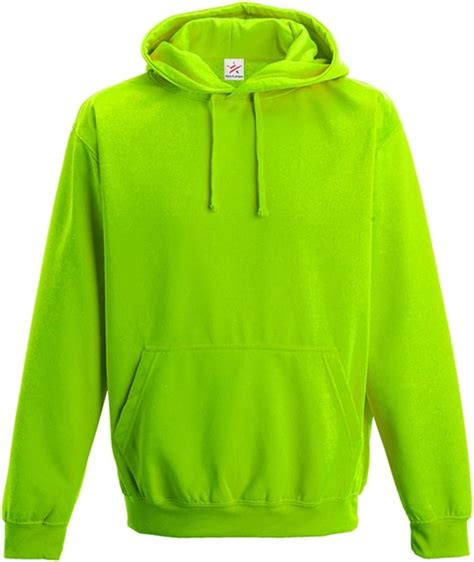 Plain Electric Green Neon Hoodie Pullover Electric Hoodie Xx Large