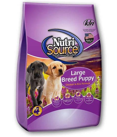 Nutrisource Puppy Chicken And Rice Large Breed Dog Food Kibble