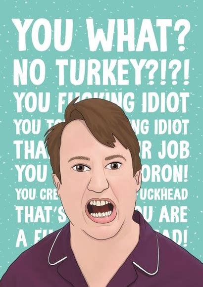 Peep Show Christmas Card No Turkey Mark Corrigan Thortful