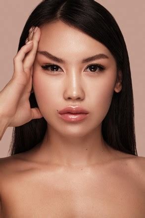 Beautiful Delicate Woman Oriental Type Nude Editorial Stock Photo