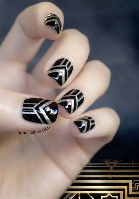 1920s Art Deco Inspired Nails For You To Try