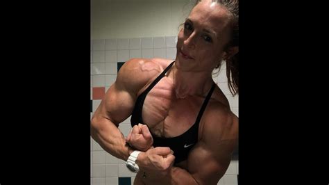 Katie Lee Huge Biceps And Pecs Female Muscle YouTube