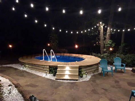 12x24x54 Signature Rtl Oval Pool 12 X 24 Oval Semi Inground Pools